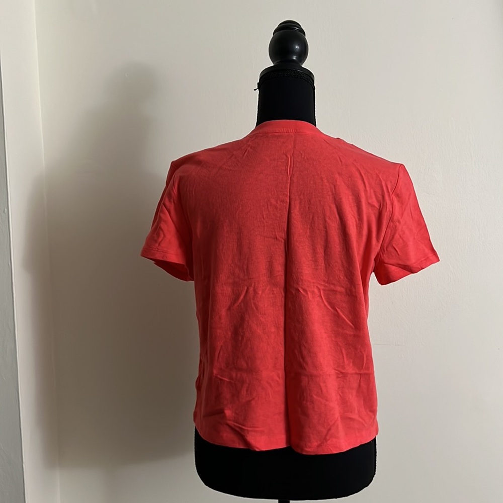 GAP Rose Bush Pink Cropped Graphic Tee - Size: M - Picture 4 of 6